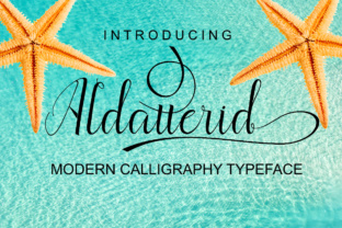 Aldatterid: A Timeless Calligraphy Font for Romantic and Invitational Designs