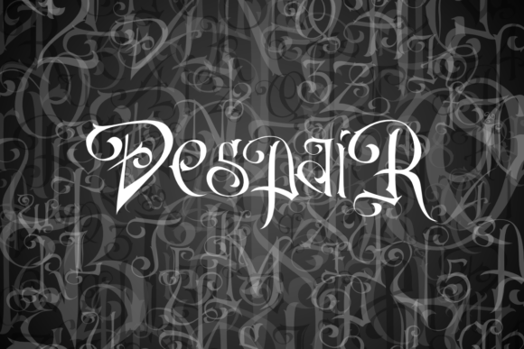 DespaiR: A Font Born from Despair