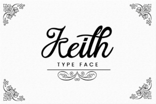 Discover the Elegance of Keith and Keith: A Timeless Script Font for Modern Design