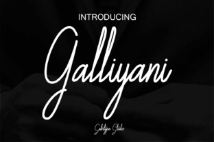 Galliyani: A Stylish Handwritten Font