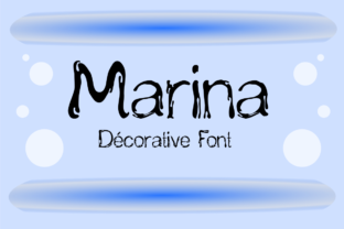 Marina: A Decorative Font That Captures the Flow of Creativity