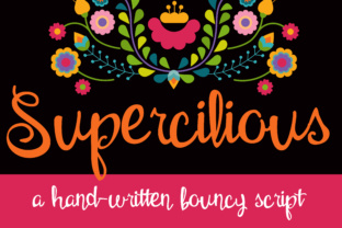 Supercilious: A Charming Cursive for Creative Projects